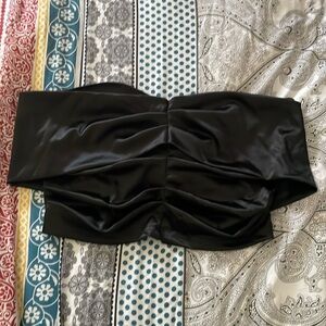 Black corset crop top